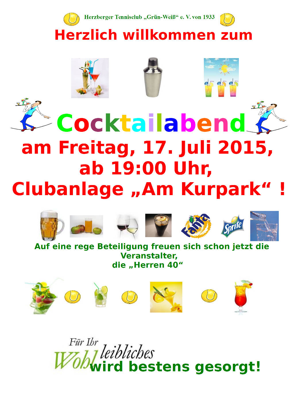 Cocktailabend Plakat 2015